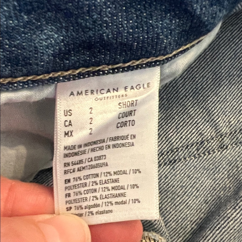 American Eagle Light Blue Stretch Denim Jeans - Picture 3 of 6